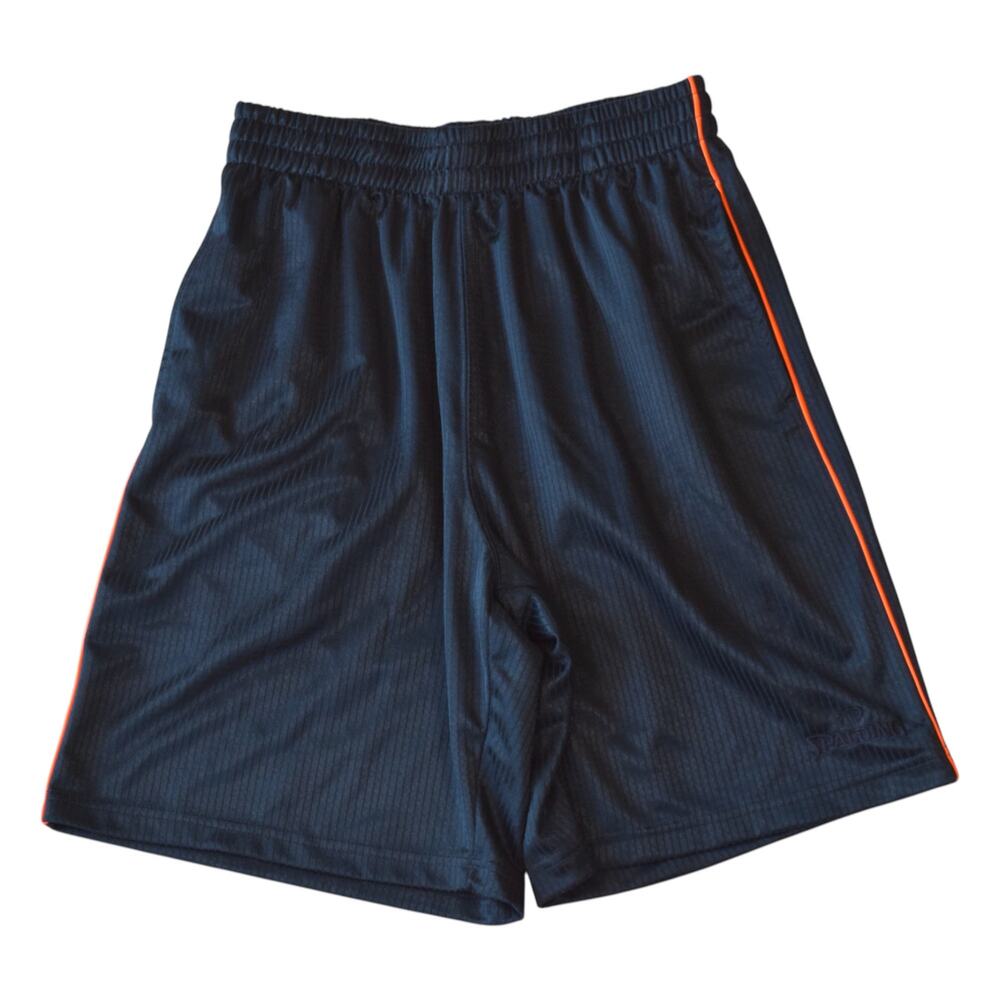 Spalding Basketball Shorts Navy w/ Orange Stripe Men’s M